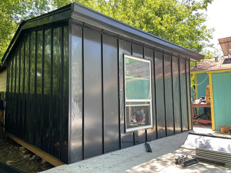 Black standing seam metal wall panels for Roof Inspection in Hickory